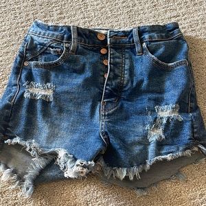 Free people curvy high waisted shorts size 24